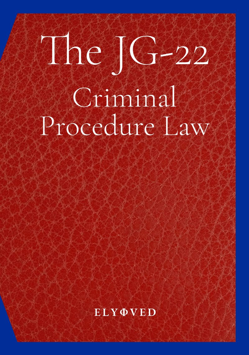 Front cover of The JG-22 Criminal Procedure Law