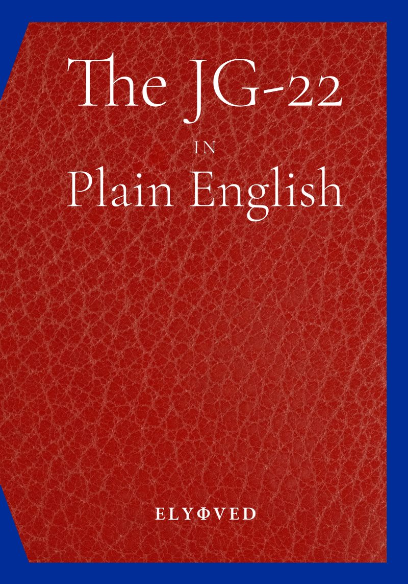 Front cover of The JG-22 in Plain English