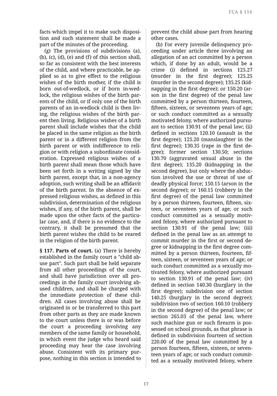 The JG-22 Family Court Act — Sample page  p17