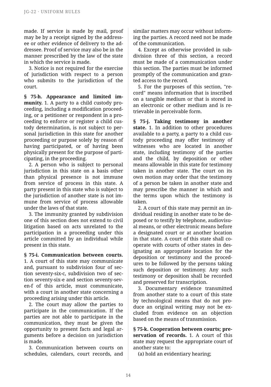 The JG-22 Uniform Rules and Everything Else — Sample page  p14